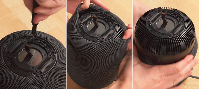 HomePod Fabric Peel Off